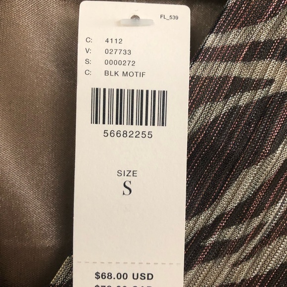 NWT Anthropologie Animal Print Cross Front Blouse Sz Small - Picture 2 of 7